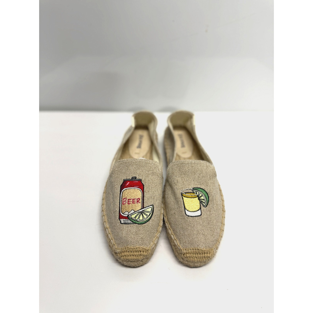 SOLUDOS ESPADRILLE Women's size 7.5 FLATS Slide on Loafer